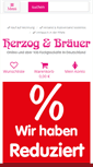 Mobile Screenshot of herzogundbraeuer.de